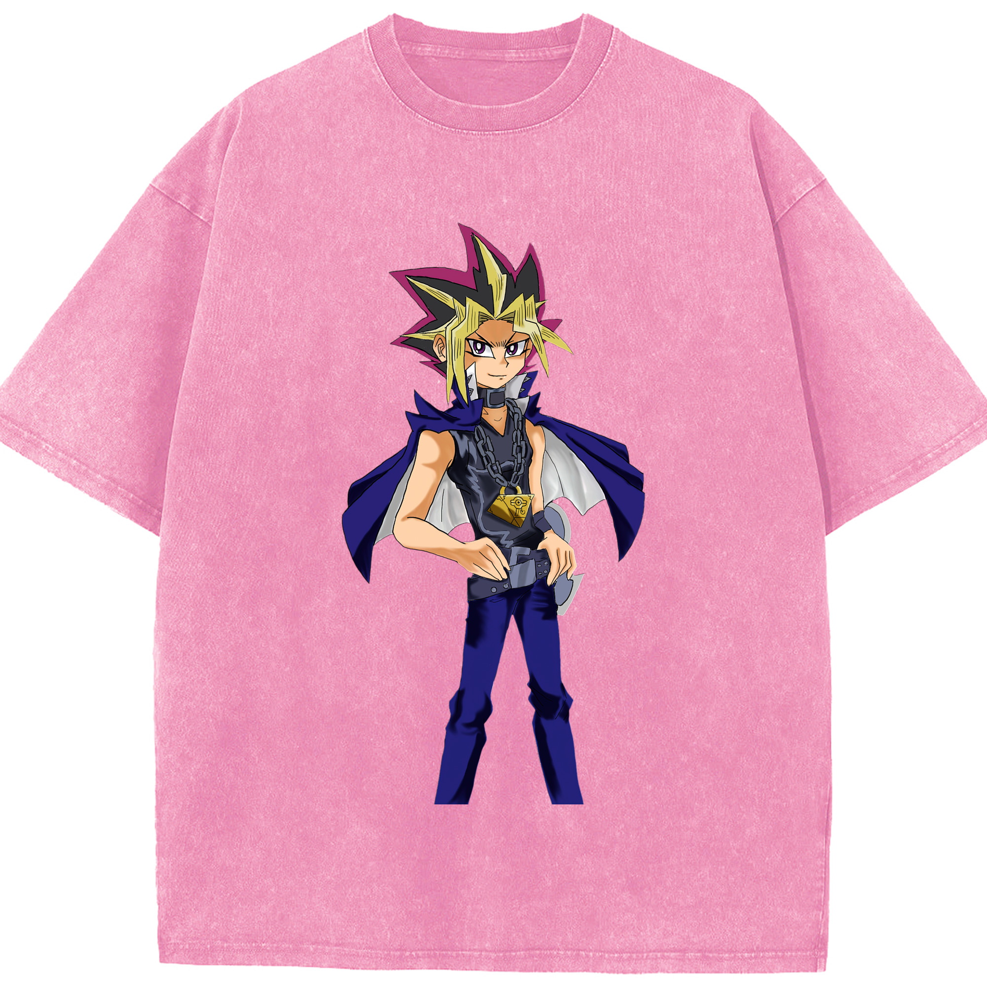 （画像用） 遊☆戯☆王 Yu-Gi-Oh! 綿100% ヴィンテージ風 半袖Tシャツ（フロントプリント）